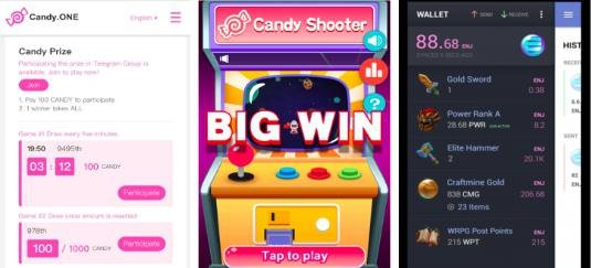 图17:Candy.One的游戏币上链模式及Enjin币的游戏资产上链模式 来源:火币区块链研究院整理 图17:Candy.One的游戏币上链模式及Enjin币的游戏资产上链模式 来源:火币区块链研究院整理