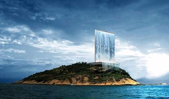 巴西建筑奇迹 “悬空瀑布”