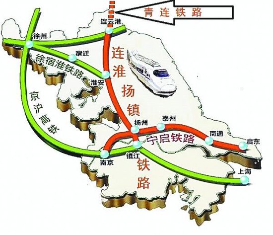 江苏年内建三条高铁 连云港为节点城市_频道-