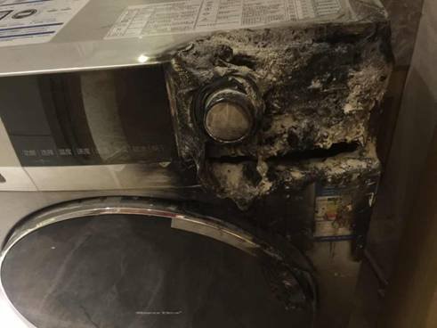 君地旗下酒店洗衣机自燃 工作人员称海尔售后