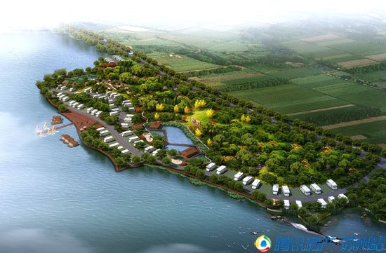 在苏州西部生态城的太湖一号房车露营公园盛大