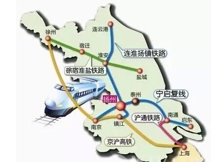预计3年后北部线将建成通车,届时,从泰州乘火车经由东北联络线去往