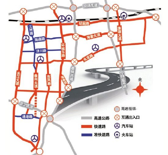 泰州市区快速路网规划方案确定 _频道-泰州