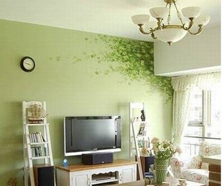 简约风格的客厅电视背景墙装修案例(图)