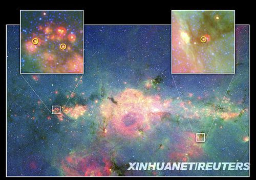 美天文学家在银河系中心观测到3颗新生恒星