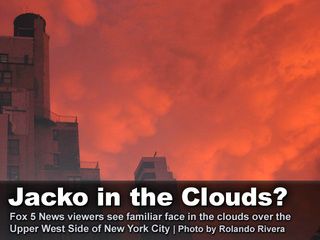 纽约天空现怪云像杰克逊的脸 天王显灵？(图)