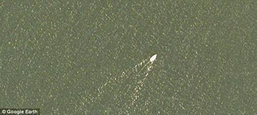 谷歌地球看到“尼斯湖水怪” 有人称是蛇颈龙