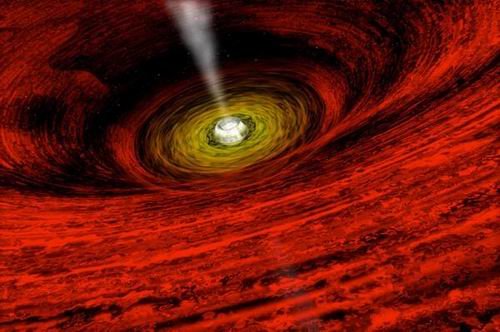黑洞侵入吞噬恒星 形成宇宙闪光喷射流(图)_天