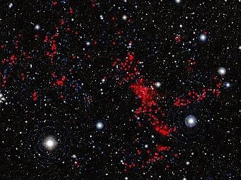 天文学家首次观测到连接星系的宇宙“骨架”