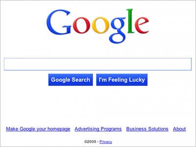 谷歌测试新用户界面 主页两按钮改为彩色(图)