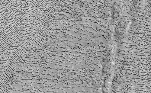 火星极地干冰地形纹理