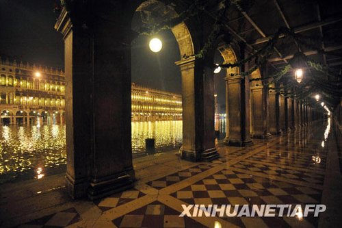 全球变暖威尼斯被淹：洪水袭击“水城”(图)