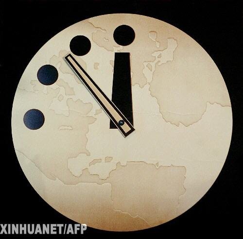 世界末日钟再拨快 警示核武威胁与气候变暖_科