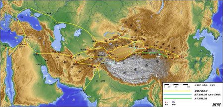 东西文化交流古道:丝绸之路7000公里