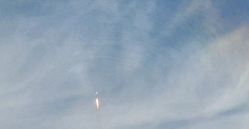 超音速火箭在天空中泛起惊人“涟漪”(图)