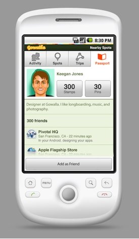 �ص������罻��Gowalla�Ƴ�Android�ͻ���