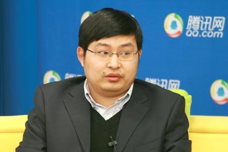 康盛创想副总裁李明顺做客腾讯（腾讯科技配图）