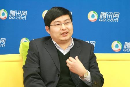 康盛创想副总裁李明顺做客腾讯（腾讯科技配图）