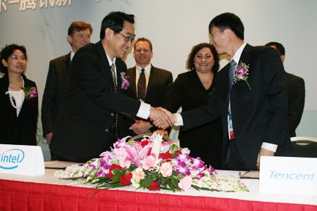 腾讯携英特尔推广下一代移动互联网平台MeeG