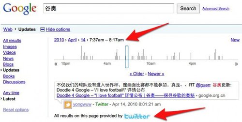 谷歌推twitter存档搜索 可查询历史消息记录
