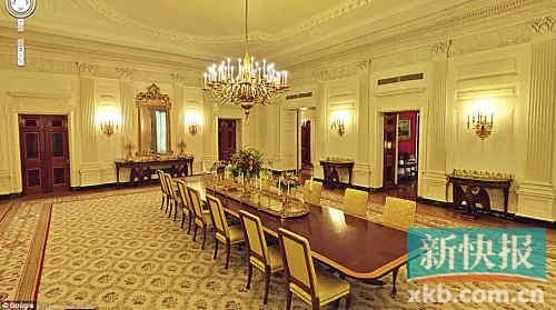 谷歌艺术计划启动在线白宫游 可游览13个房间