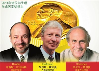 欧美三位免疫医学科学家分享诺贝尔医学奖