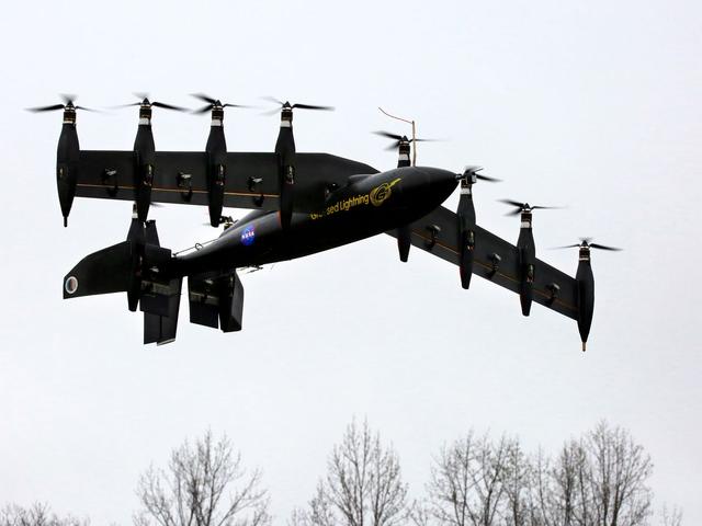 NASA新型电动飞机：配备十引擎可垂直起降