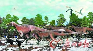 中国辽西发现巨型有羽恐龙化石 系霸王龙远亲