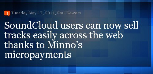 Minno小额支付助SoundCloud用户出售在线音乐
