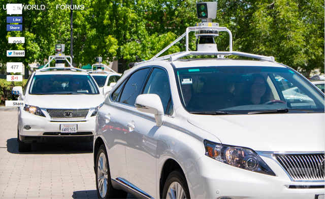 谷歌无人驾驶汽车试乘体验：实在太省心了！