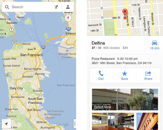 谷歌正式发布ios版谷歌地图:添加逐向导航