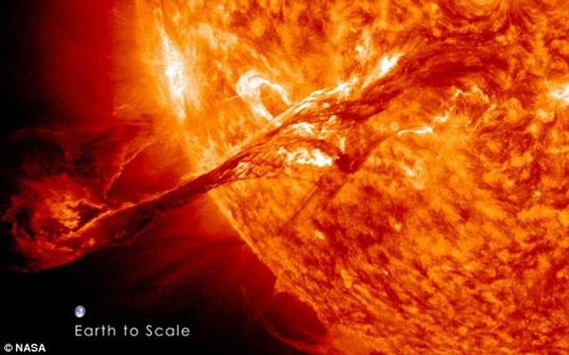 太阳耀斑加热地球大气层同时也形成降温效应