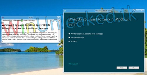 截图密报Windows 8 Beta版测试版