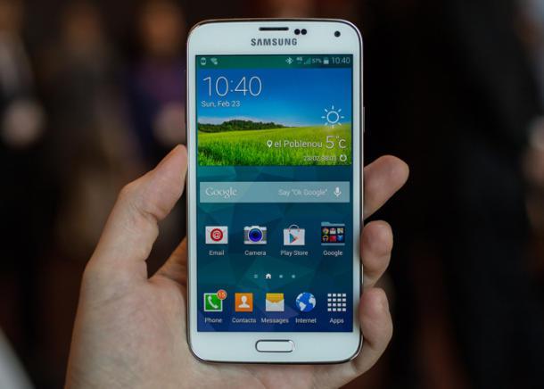 三星Galaxy S5发布 Home键支持指纹识别