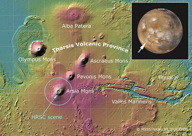 5000万年前 火星火山开启&ldquo;静音模式&rdquo;