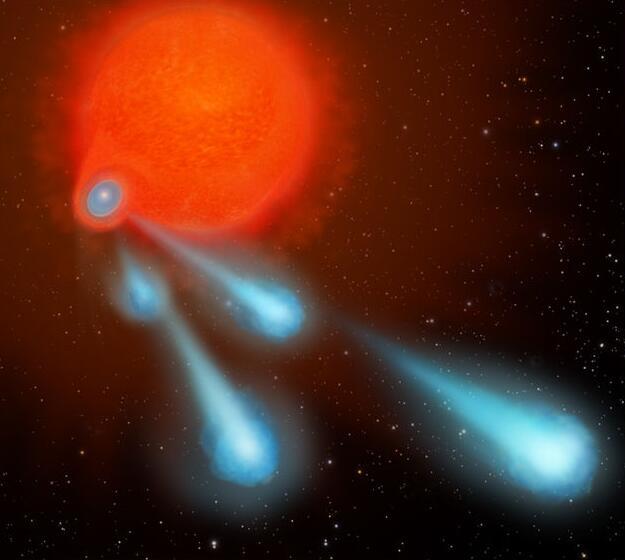 哈勃望远镜发现濒死恒星喷射神秘&ldquo;火球&rdquo;
