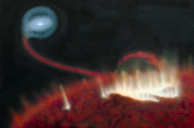 天文学家观测到300光年之外恒星上的耀斑