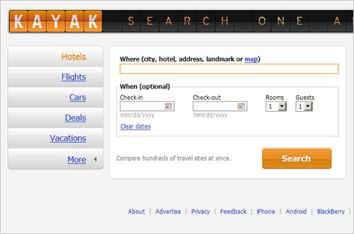旅游搜索引擎Kayak申请IPO 拟筹资5千万美元