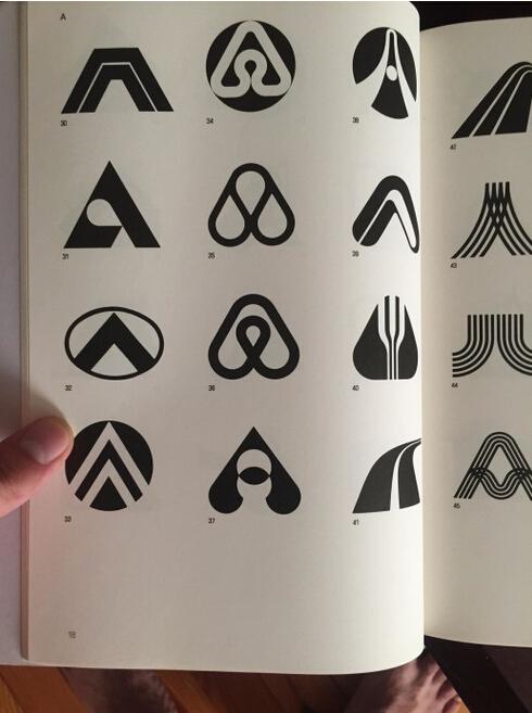 Airbnb的LOGO原来出自二十多年前商标设计图册