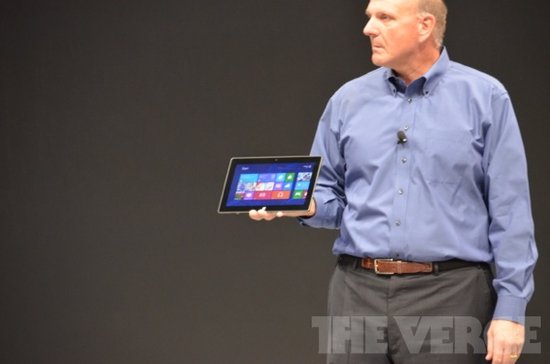 微软宣布推出Surface平板电脑 厚度9.3毫米