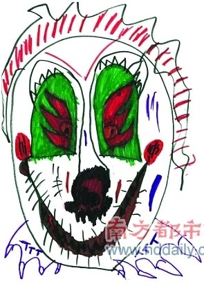 艾丹的部分“妖怪”画作