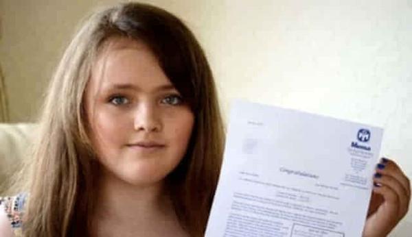 英国12岁女孩智商162 超霍金爱因斯坦