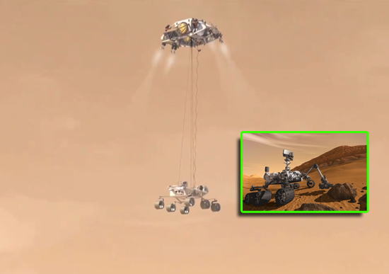 "好奇"号火星车2011年11月从肯尼迪航天中心升空.
