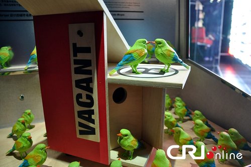 伦敦零碳馆感受环保：专门为鸟儿建造的房屋