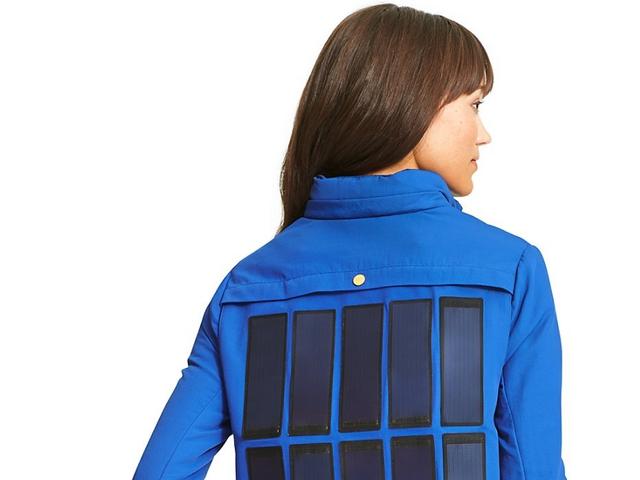 外套带上太阳能电池板 让你的手机随时充足电
