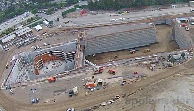 苹果新总部二期建筑进度神速 新剧院已初具雏形
