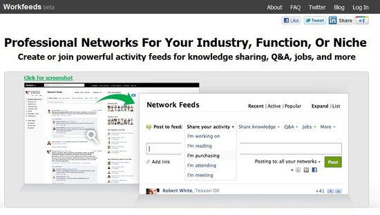 Workfeeds挑战LinkedIn 细分领域以加强社交
