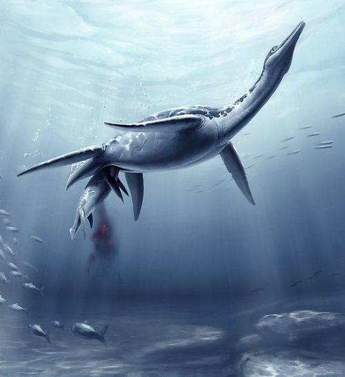古生物学家揭示水中巨无霸蛇颈龙繁殖方式_科技
