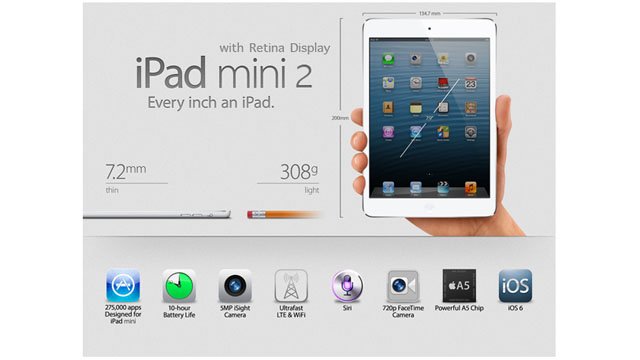 苹果内网泄露：Retina屏iPad Mini今日发售？