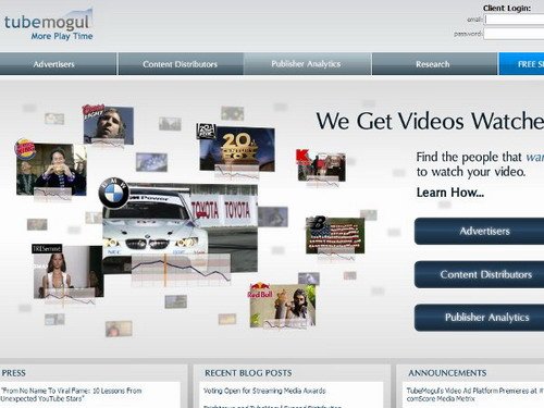 在线视频广告服务商TubeMogul获千万美元投资